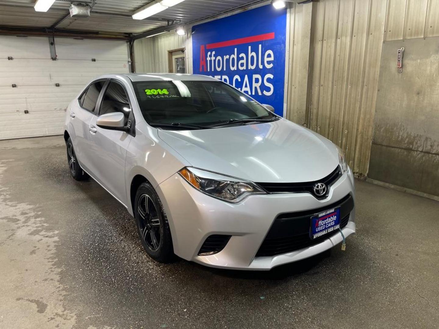 2014 SILVER TOYOTA COROLLA L (2T1BURHE8EC) with an 1.8L engine, Automatic transmission, located at 2525 S. Cushman, Fairbanks, AK, 99701, (907) 452-5707, 64.824036, -147.712311 - Photo#0