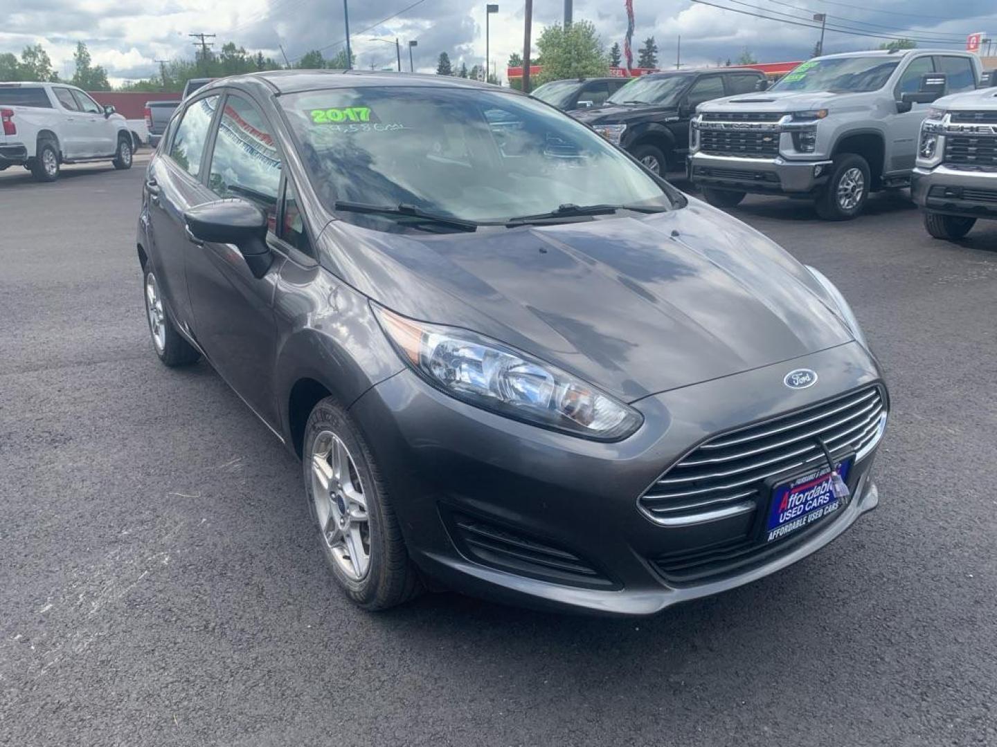 2017 GREY FORD FIESTA SE (3FADP4EJ5HM) with an 1.6L engine, Automatic transmission, located at 2525 S. Cushman, Fairbanks, AK, 99701, (907) 452-5707, 64.824036, -147.712311 - Photo#0