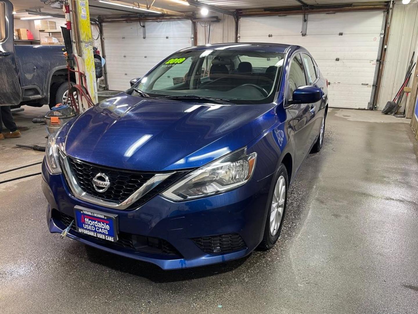 2019 BLUE NISSAN SENTRA S (3N1AB7AP8KY) with an 1.8L engine, Continuously Variable transmission, located at 2525 S. Cushman, Fairbanks, AK, 99701, (907) 452-5707, 64.824036, -147.712311 - Photo#1