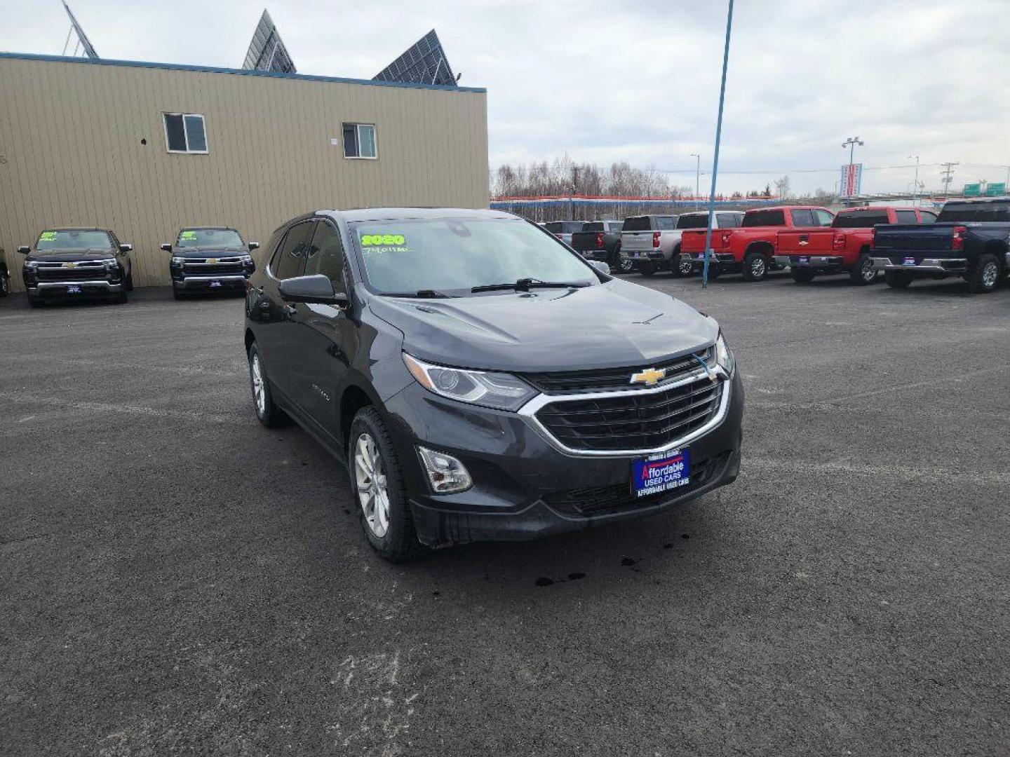 2020 BLACK CHEVROLET EQUINOX LT (2GNAXUEV9L6) with an 1.5L engine, Automatic transmission, located at 2525 S. Cushman, Fairbanks, AK, 99701, (907) 452-5707, 64.824036, -147.712311 - Photo#0