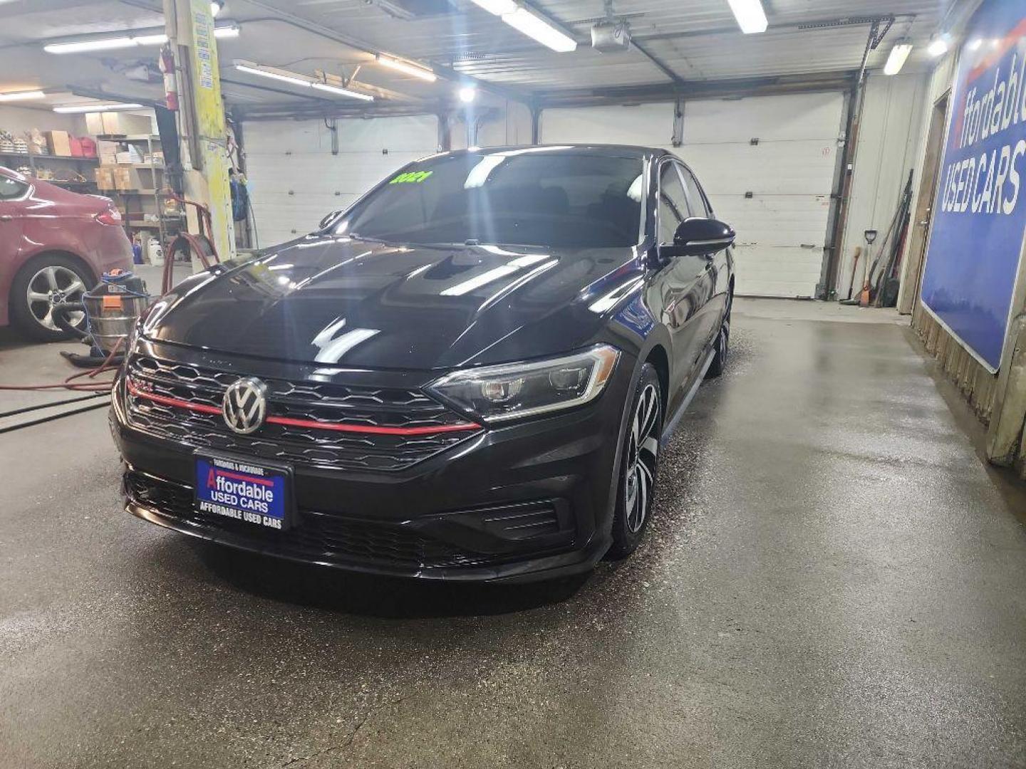 2021 BLACK VOLKSWAGEN JETTA GLI (3VW5T7BU9MM) with an 2.0L engine, 8-Speed Manual transmission, located at 2525 S. Cushman, Fairbanks, AK, 99701, (907) 452-5707, 64.824036, -147.712311 - Photo#1