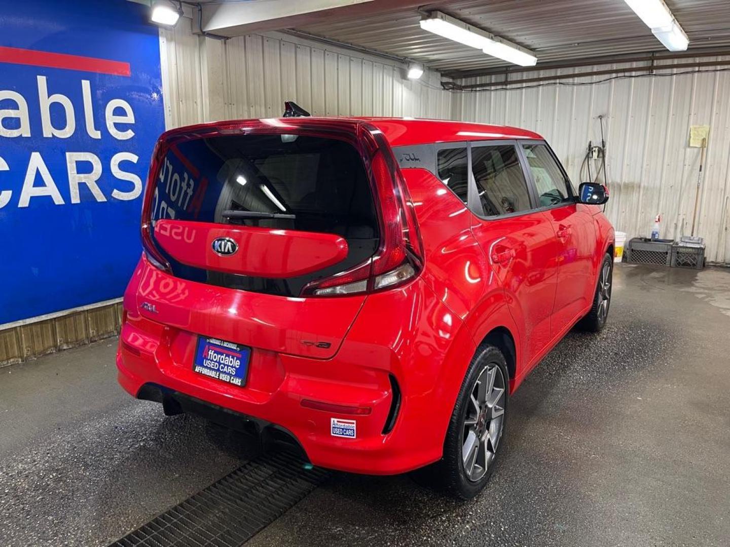 2021 RED KIA SOUL GT LINE (KNDJ63AU7M7) with an 2.0L engine, Continuously Variable transmission, located at 2525 S. Cushman, Fairbanks, AK, 99701, (907) 452-5707, 64.824036, -147.712311 - Photo#2