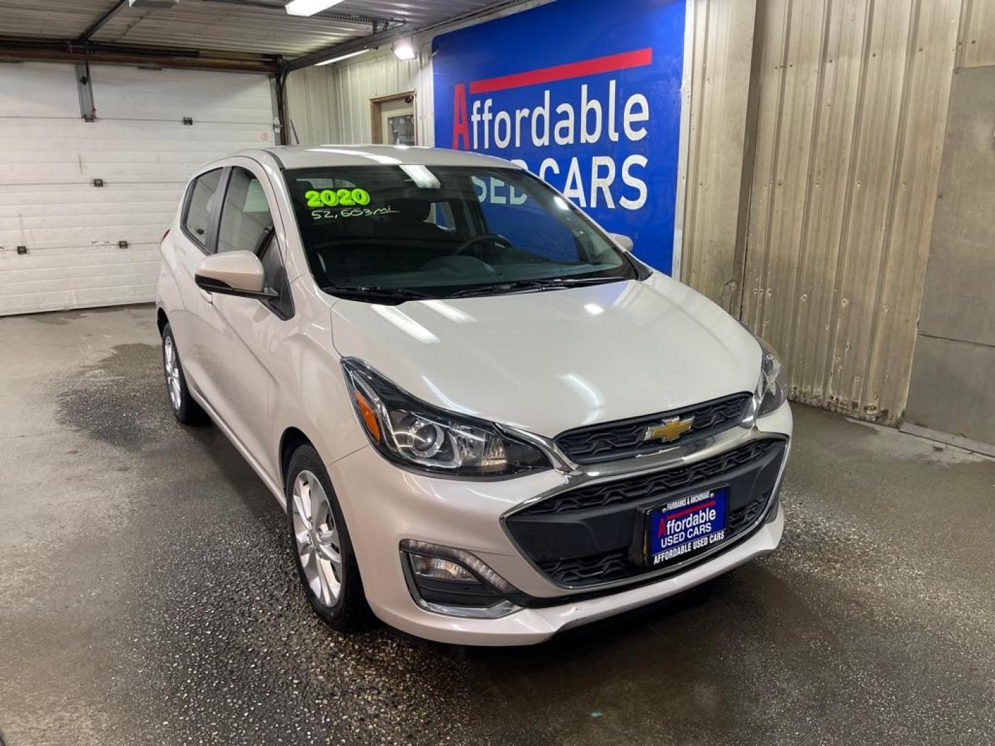 2020 BEIGE CHEVROLET SPARK 1LT (KL8CD6SA8LC) with an 1.4L engine, Continuously Variable transmission, located at 2525 S. Cushman, Fairbanks, AK, 99701, (907) 452-5707, 64.824036, -147.712311 - Photo#0