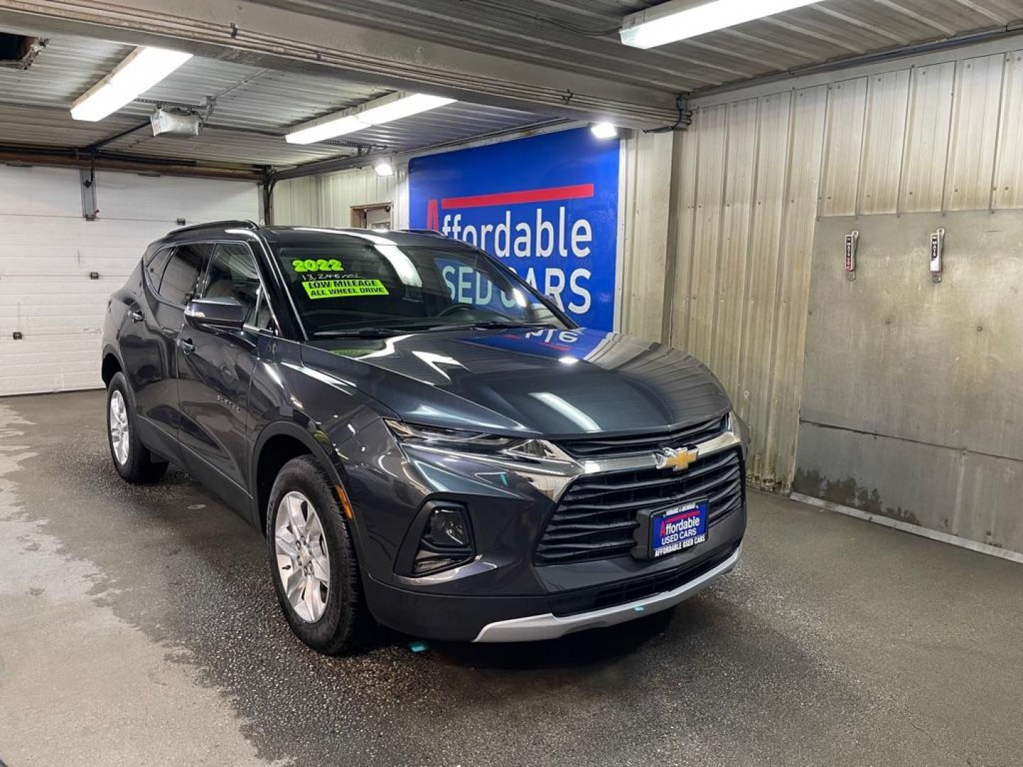 2022 GRAY CHEVROLET BLAZER 2LT (3GNKBHR42NS) with an 2.0L engine, Automatic transmission, located at 2525 S. Cushman, Fairbanks, AK, 99701, (907) 452-5707, 64.824036, -147.712311 - Photo#0