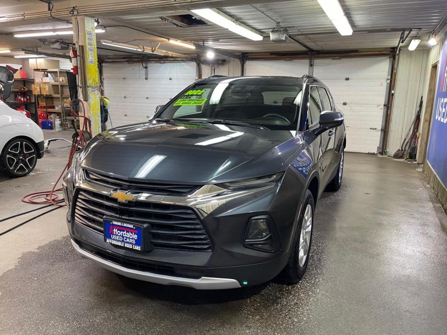 2022 GRAY CHEVROLET BLAZER 2LT (3GNKBHR42NS) with an 2.0L engine, Automatic transmission, located at 2525 S. Cushman, Fairbanks, AK, 99701, (907) 452-5707, 64.824036, -147.712311 - Photo#1