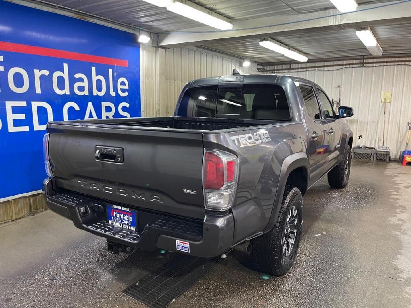 2021 GRAY TOYOTA TACOMA DOUBLE CAB (5TFCZ5AN8MX) with an 3.5L engine, Automatic transmission, located at 2525 S. Cushman, Fairbanks, AK, 99701, (907) 452-5707, 64.824036, -147.712311 - Photo#2