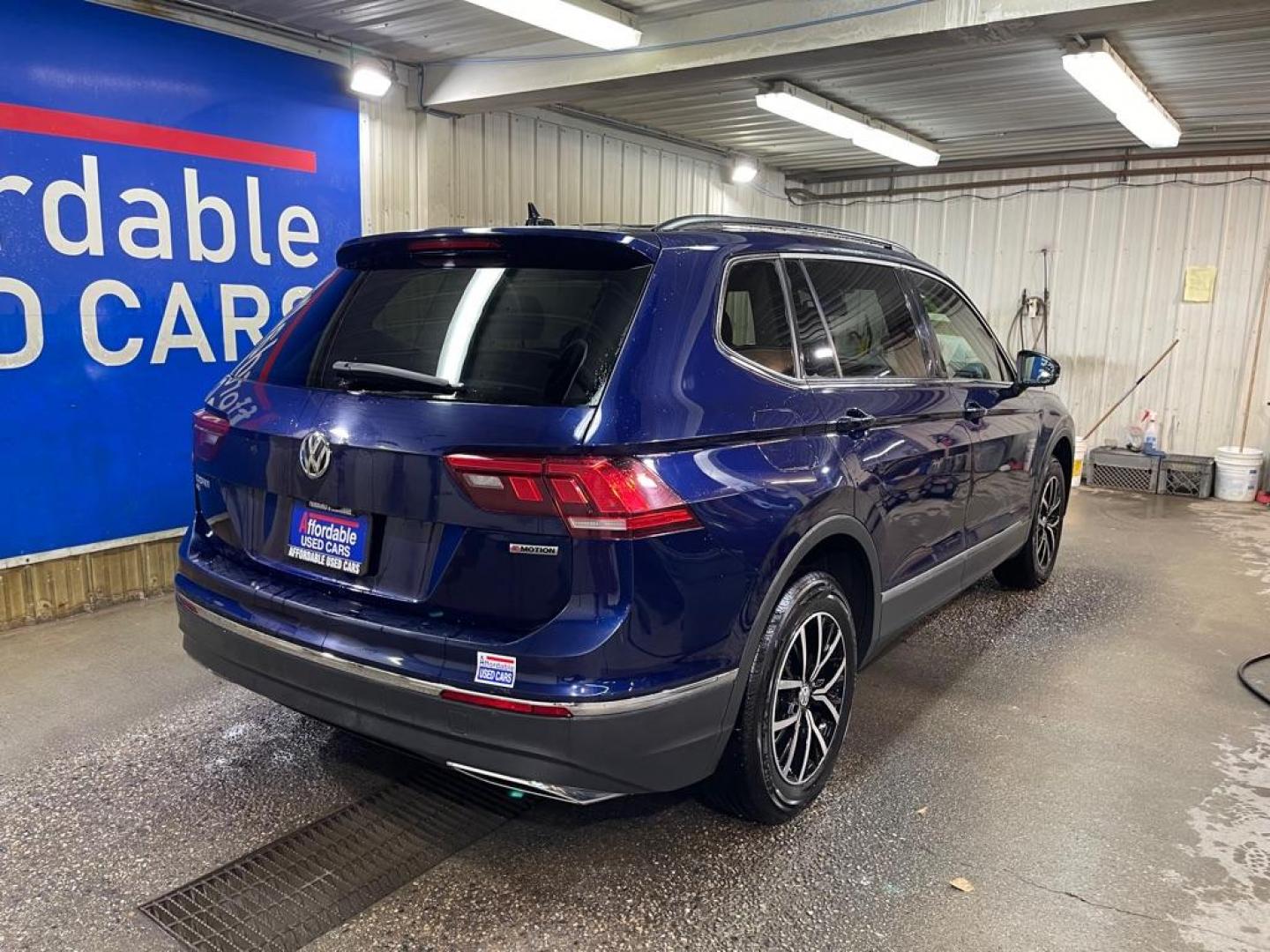 2021 BLUE VOLKSWAGEN TIGUAN SEL SEL (3VV2B7AX8MM) with an 2.0L engine, Automatic transmission, located at 2525 S. Cushman, Fairbanks, AK, 99701, (907) 452-5707, 64.824036, -147.712311 - Photo#2