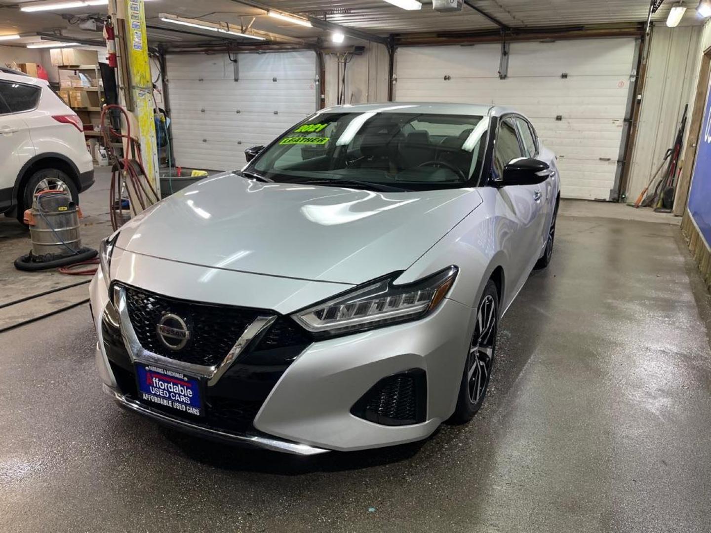 2021 SILVER NISSAN MAXIMA SV (1N4AA6CV0MC) with an 3.5L engine, Continuously Variable transmission, located at 2525 S. Cushman, Fairbanks, AK, 99701, (907) 452-5707, 64.824036, -147.712311 - Photo#1