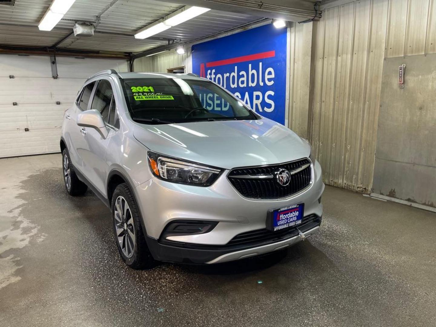 2021 SILVER BUICK ENCORE PREFERRED (KL4CJESMXMB) with an 1.4L engine, Automatic transmission, located at 2525 S. Cushman, Fairbanks, AK, 99701, (907) 452-5707, 64.824036, -147.712311 - Photo#0