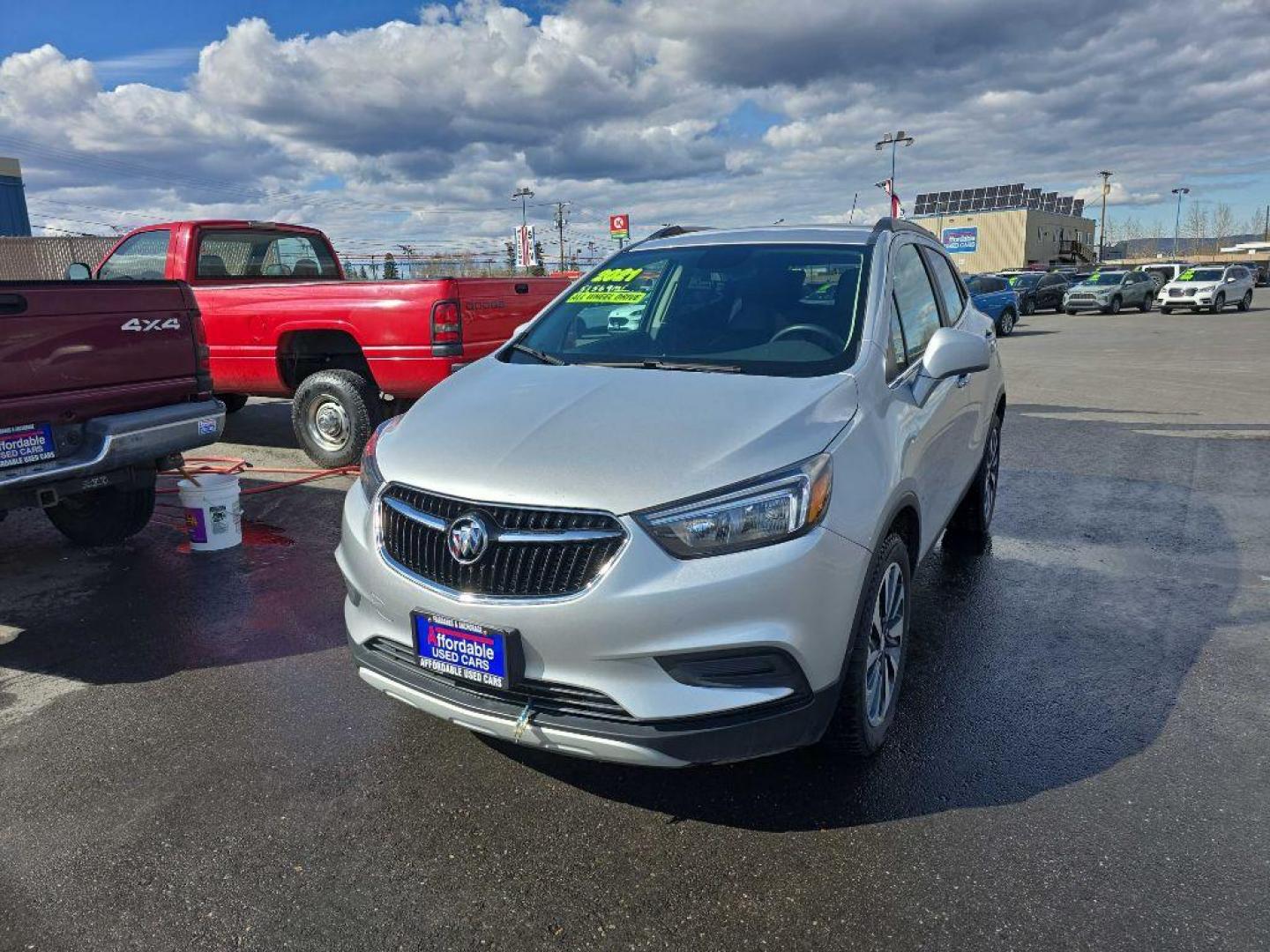 2021 SILVER BUICK ENCORE PREFERRED (KL4CJESMXMB) with an 1.4L engine, Automatic transmission, located at 2525 S. Cushman, Fairbanks, AK, 99701, (907) 452-5707, 64.824036, -147.712311 - Photo#0