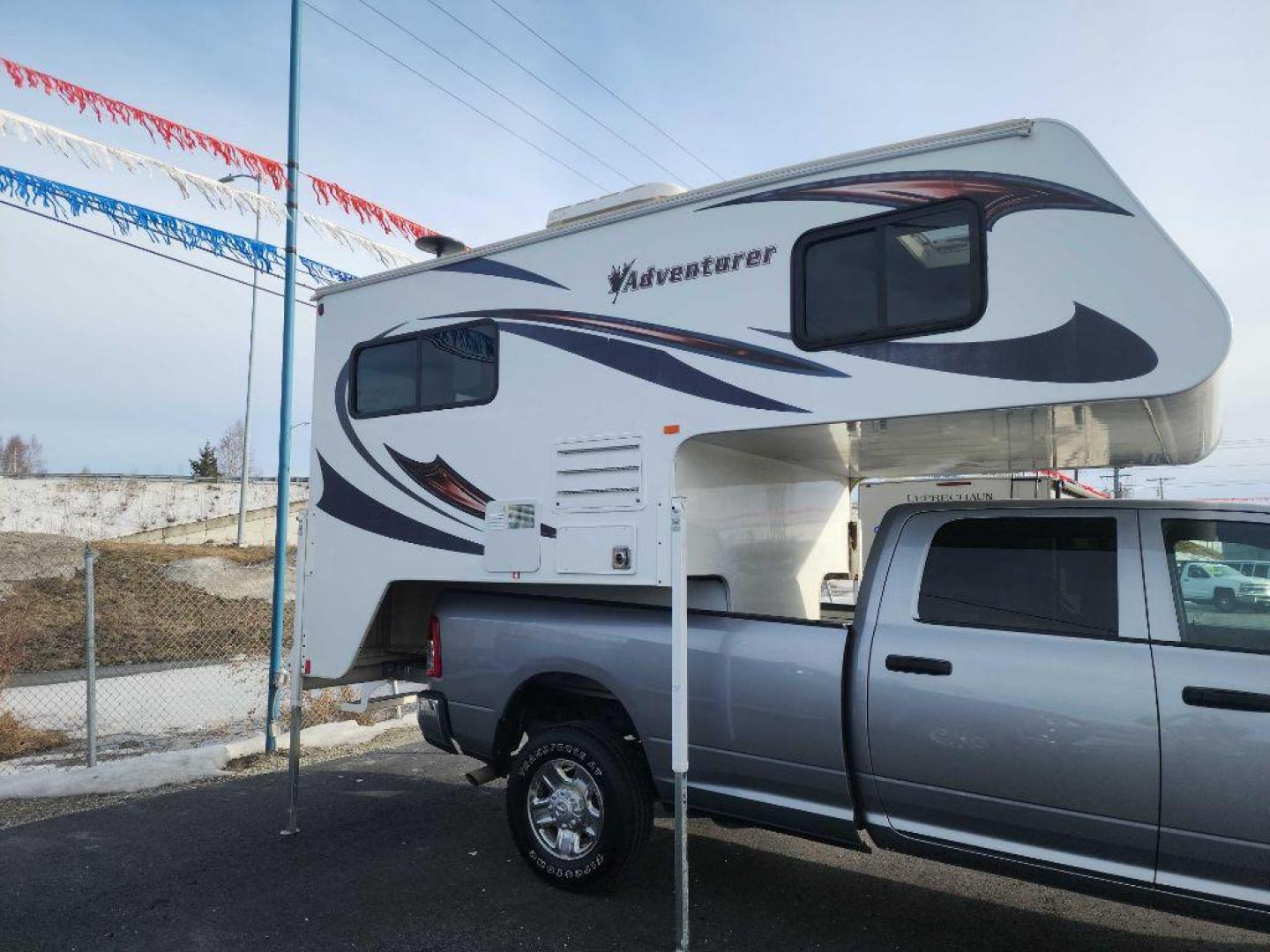 2018 WHITE ADVENTURER CAMPER CABOVER (18763) , Automatic transmission, located at 2525 S. Cushman, Fairbanks, AK, 99701, (907) 452-5707, 64.824036, -147.712311 - Photo#0