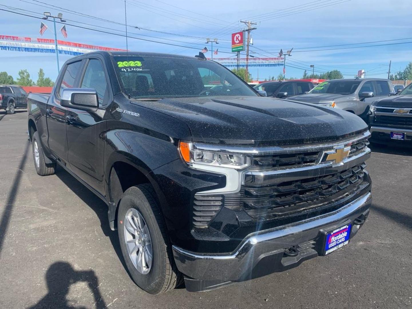 2023 BLACK CHEVROLET SILVERADO 1500 LT (3GCUDDED4PG) with an 5.3L engine, Automatic transmission, located at 2525 S. Cushman, Fairbanks, AK, 99701, (907) 452-5707, 64.824036, -147.712311 - Photo#1