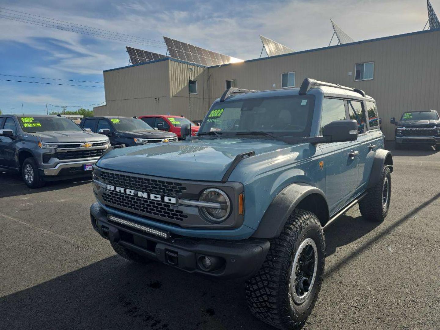 2022 BLUE FORD BRONCO BASE (1FMEE5DH1NL) with an 2.3L engine, Automatic transmission, located at 2525 S. Cushman, Fairbanks, AK, 99701, (907) 452-5707, 64.824036, -147.712311 - Photo#0