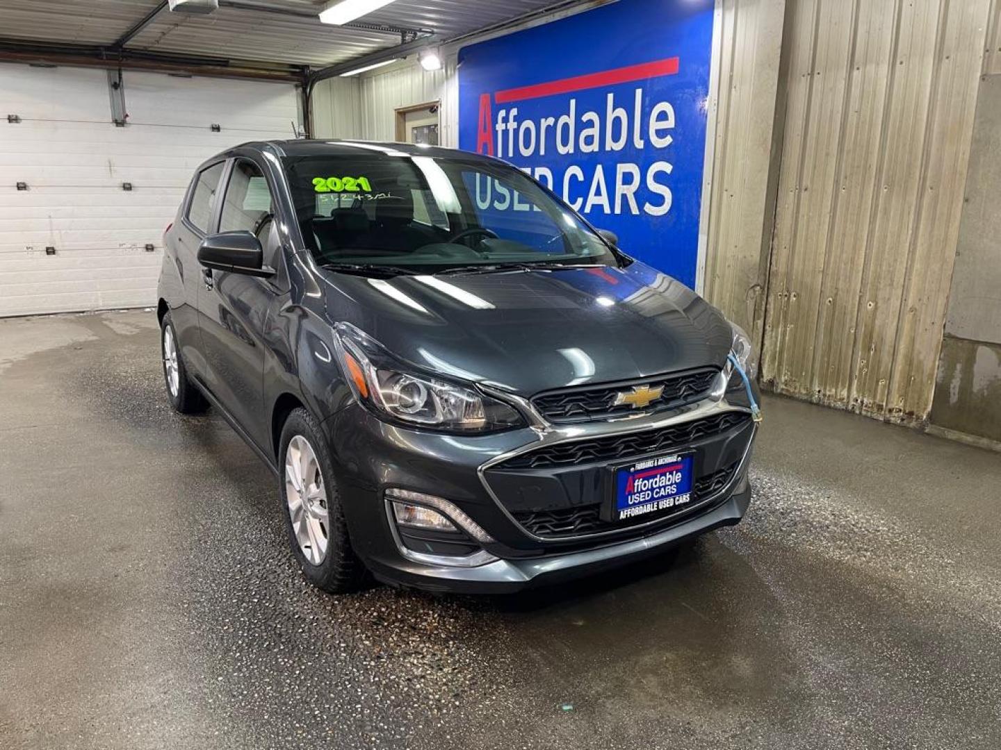 2021 GRAY CHEVROLET SPARK 1LT (KL8CD6SA4MC) with an 1.4L engine, Continuously Variable transmission, located at 2525 S. Cushman, Fairbanks, AK, 99701, (907) 452-5707, 64.824036, -147.712311 - Photo#0