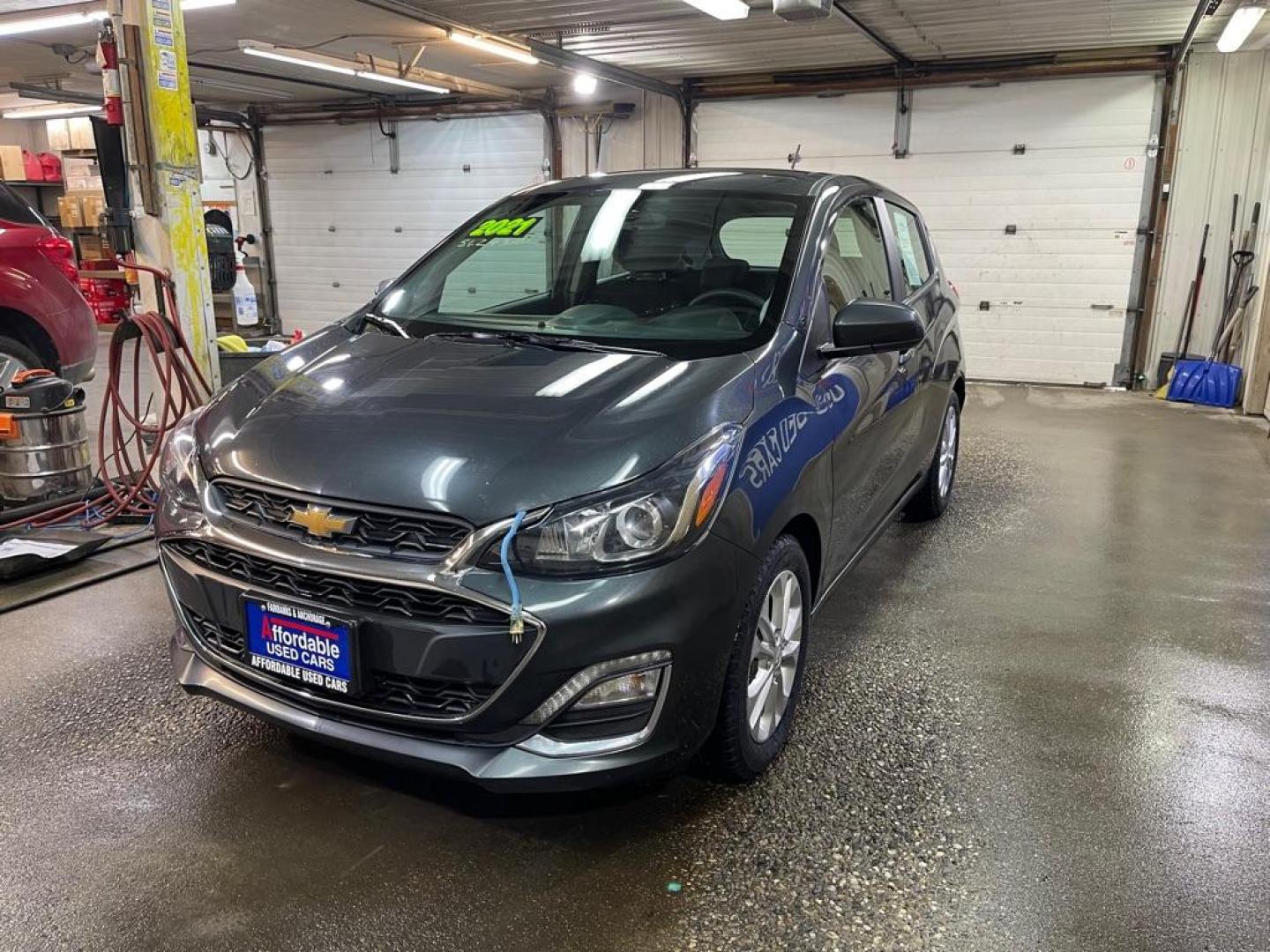 2021 GRAY CHEVROLET SPARK 1LT (KL8CD6SA4MC) with an 1.4L engine, Continuously Variable transmission, located at 2525 S. Cushman, Fairbanks, AK, 99701, (907) 452-5707, 64.824036, -147.712311 - Photo#1