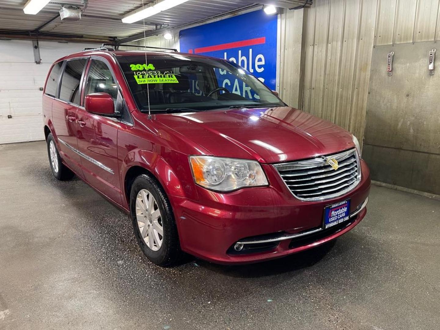 2014 RED CHRYSLER TOWN and COUNTRY TOURING (2C4RC1BG8ER) with an 3.6L engine, Automatic transmission, located at 2525 S. Cushman, Fairbanks, AK, 99701, (907) 452-5707, 64.824036, -147.712311 - Photo#0