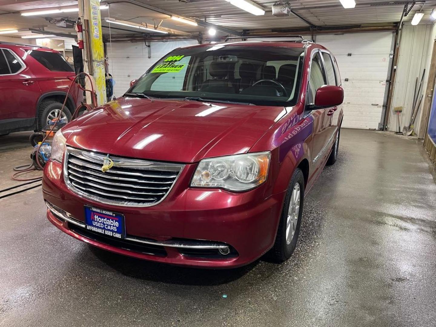 2014 RED CHRYSLER TOWN and COUNTRY TOURING (2C4RC1BG8ER) with an 3.6L engine, Automatic transmission, located at 2525 S. Cushman, Fairbanks, AK, 99701, (907) 452-5707, 64.824036, -147.712311 - Photo#1