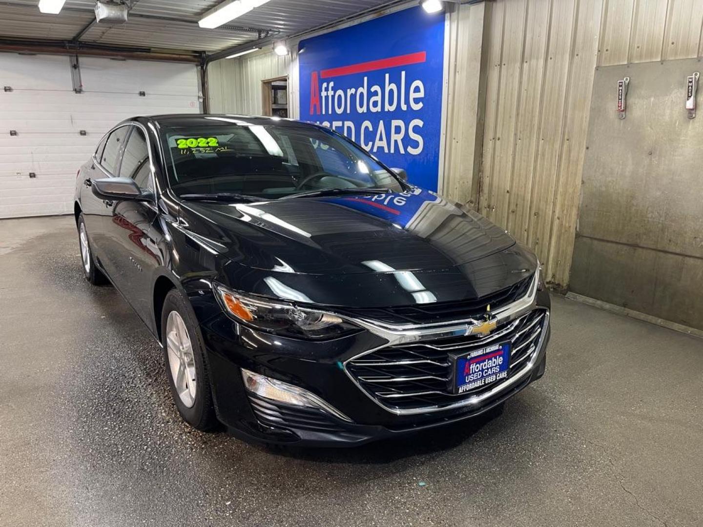 2022 BLACK CHEVROLET MALIBU LS (1G1ZB5ST7NF) with an 1.5L engine, Continuously Variable transmission, located at 2525 S. Cushman, Fairbanks, AK, 99701, (907) 452-5707, 64.824036, -147.712311 - Photo#0