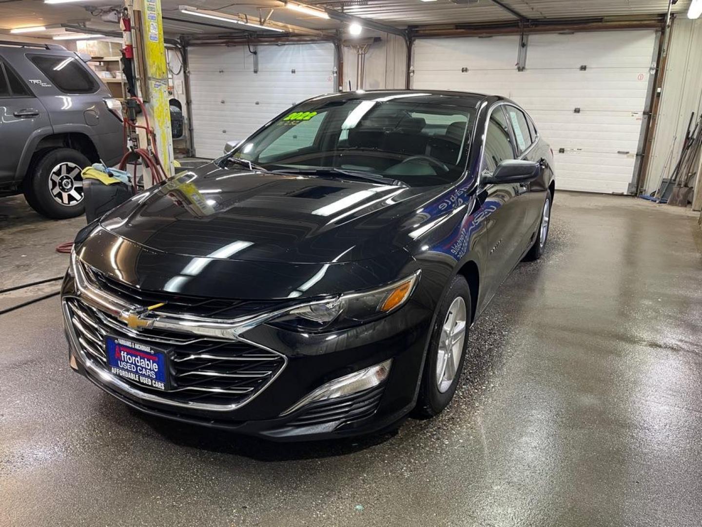 2022 BLACK CHEVROLET MALIBU LS (1G1ZB5ST7NF) with an 1.5L engine, Continuously Variable transmission, located at 2525 S. Cushman, Fairbanks, AK, 99701, (907) 452-5707, 64.824036, -147.712311 - Photo#1