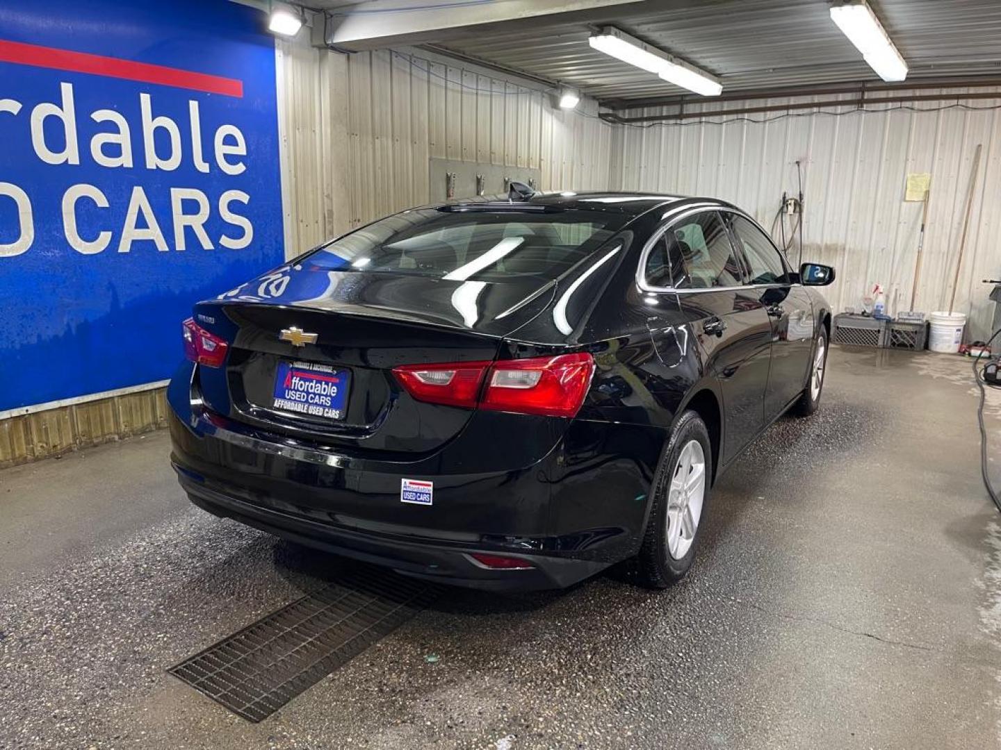 2022 BLACK CHEVROLET MALIBU LS (1G1ZB5ST7NF) with an 1.5L engine, Continuously Variable transmission, located at 2525 S. Cushman, Fairbanks, AK, 99701, (907) 452-5707, 64.824036, -147.712311 - Photo#2