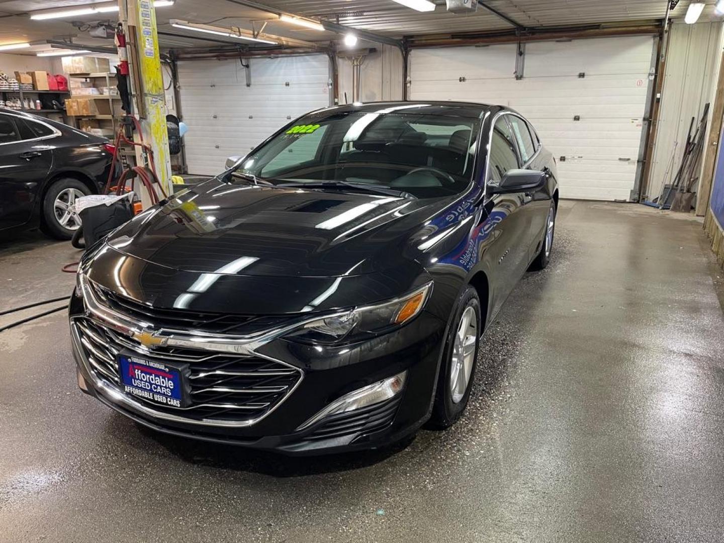 2022 BLACK CHEVROLET MALIBU LS (1G1ZB5ST4NF) with an 1.5L engine, Continuously Variable transmission, located at 2525 S. Cushman, Fairbanks, AK, 99701, (907) 452-5707, 64.824036, -147.712311 - Photo#1