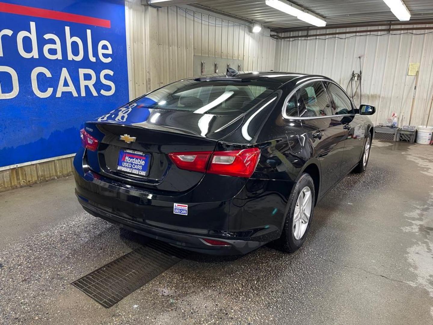 2022 BLACK CHEVROLET MALIBU LS (1G1ZB5ST4NF) with an 1.5L engine, Continuously Variable transmission, located at 2525 S. Cushman, Fairbanks, AK, 99701, (907) 452-5707, 64.824036, -147.712311 - Photo#2