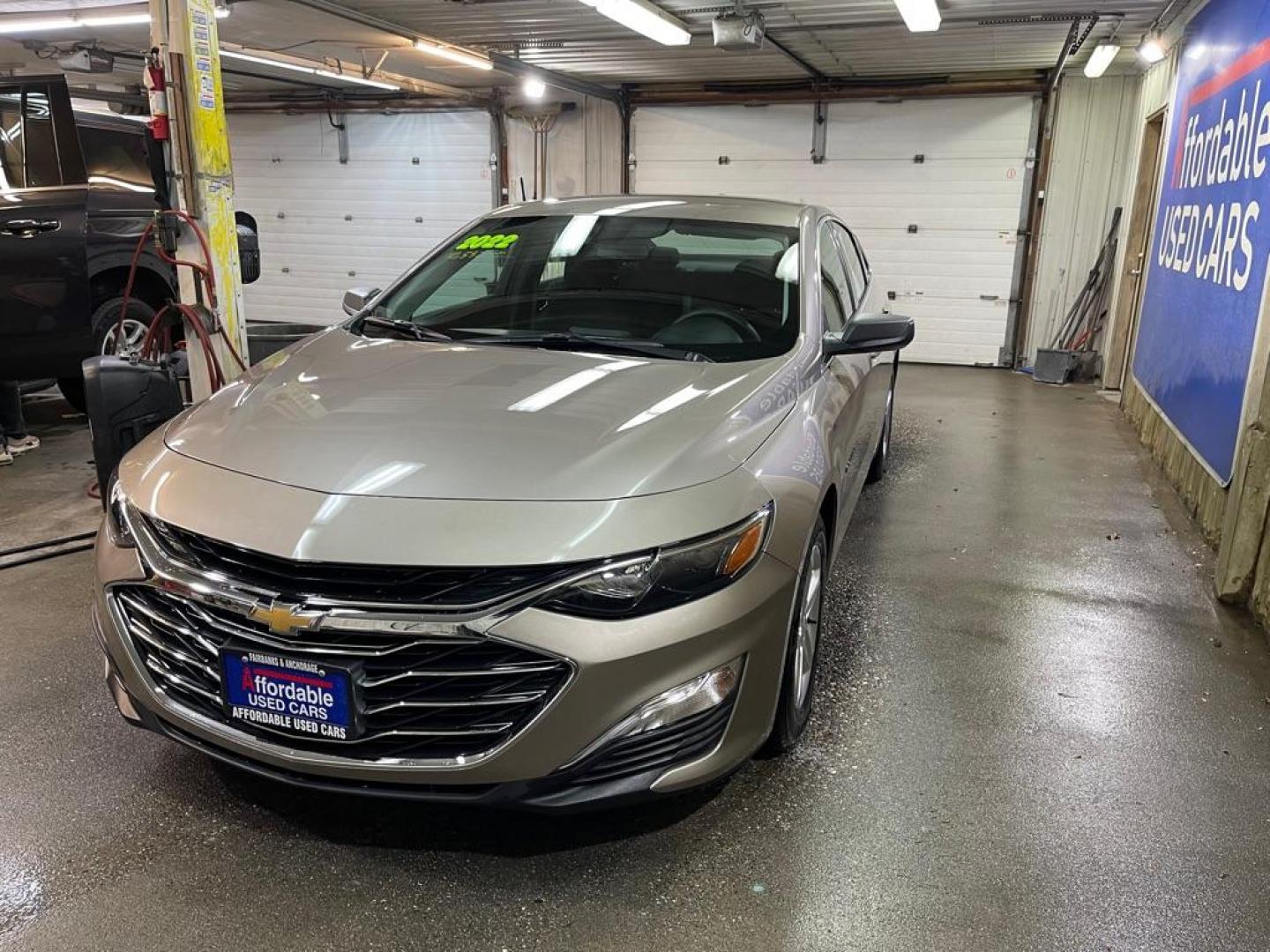 2022 TAN CHEVROLET MALIBU LS (1G1ZB5ST9NF) with an 1.5L engine, Continuously Variable transmission, located at 2525 S. Cushman, Fairbanks, AK, 99701, (907) 452-5707, 64.824036, -147.712311 - Photo#1