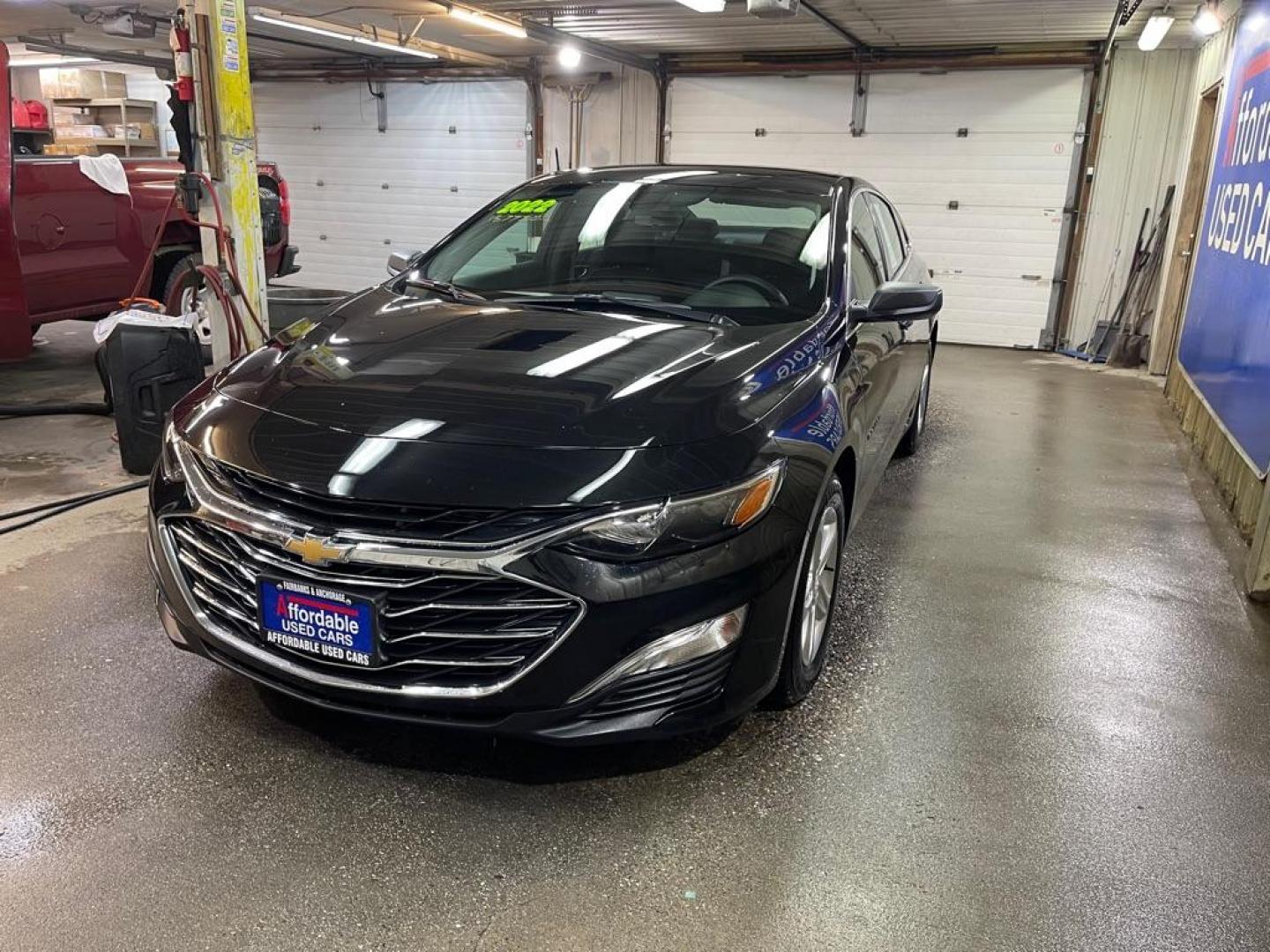 2022 BLACK CHEVROLET MALIBU LS (1G1ZB5ST9NF) with an 1.5L engine, Continuously Variable transmission, located at 2525 S. Cushman, Fairbanks, AK, 99701, (907) 452-5707, 64.824036, -147.712311 - Photo#1