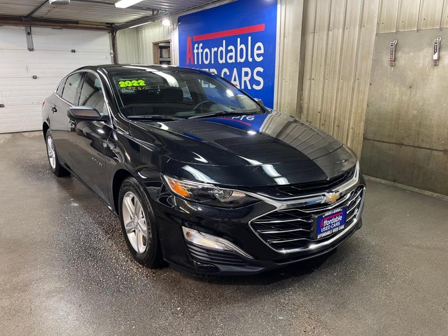 2022 BLACK CHEVROLET MALIBU LS (1G1ZB5ST0NF) with an 1.5L engine, Continuously Variable transmission, located at 2525 S. Cushman, Fairbanks, AK, 99701, (907) 452-5707, 64.824036, -147.712311 - Photo#0