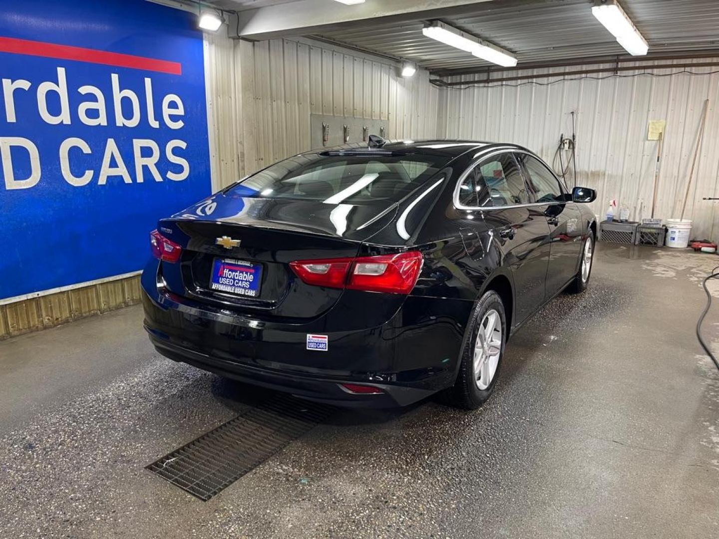 2022 BLACK CHEVROLET MALIBU LS (1G1ZB5ST0NF) with an 1.5L engine, Continuously Variable transmission, located at 2525 S. Cushman, Fairbanks, AK, 99701, (907) 452-5707, 64.824036, -147.712311 - Photo#2