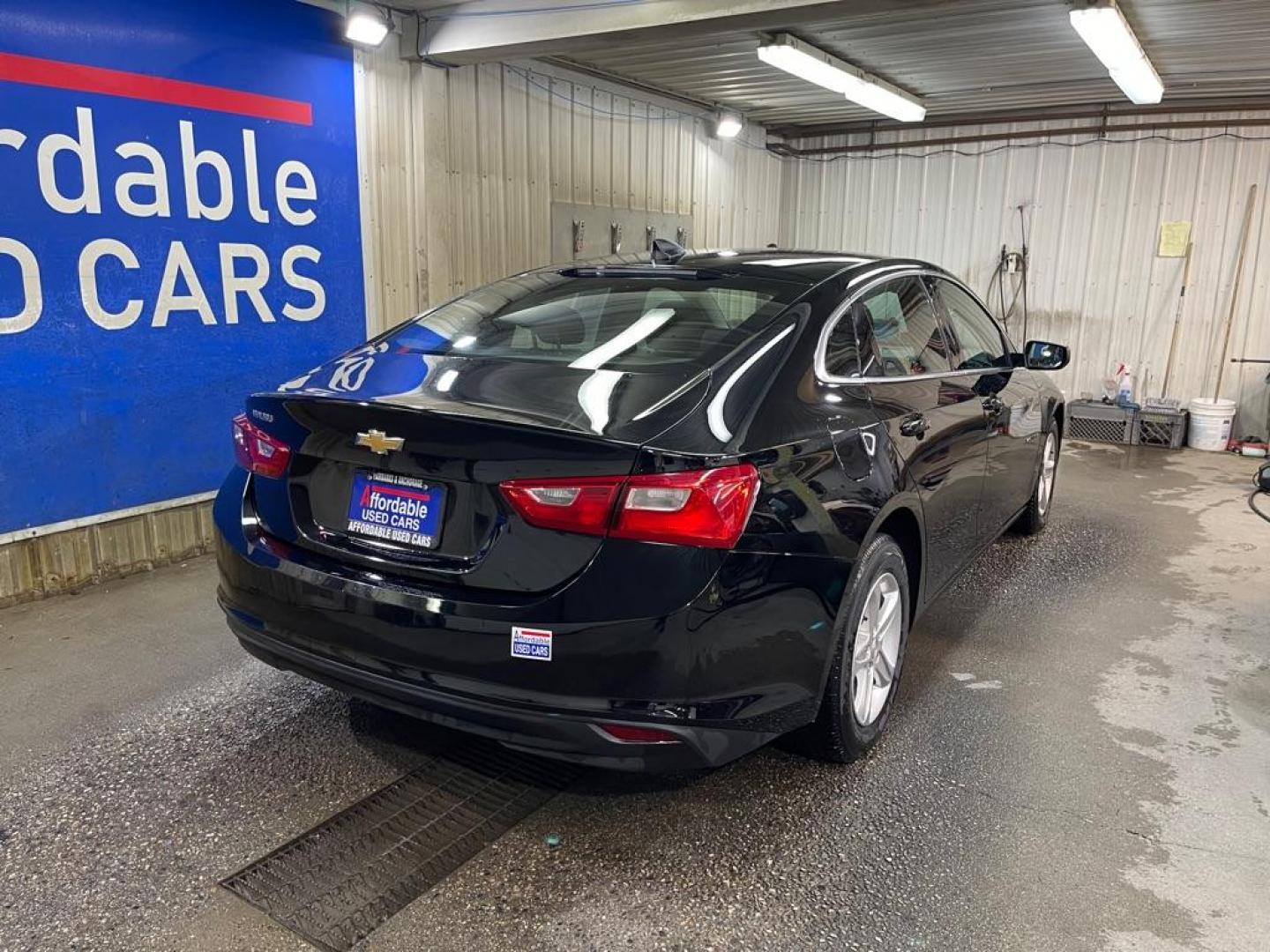 2022 BLACK CHEVROLET MALIBU LS (1G1ZB5ST6NF) with an 1.5L engine, Continuously Variable transmission, located at 2525 S. Cushman, Fairbanks, AK, 99701, (907) 452-5707, 64.824036, -147.712311 - Photo#2