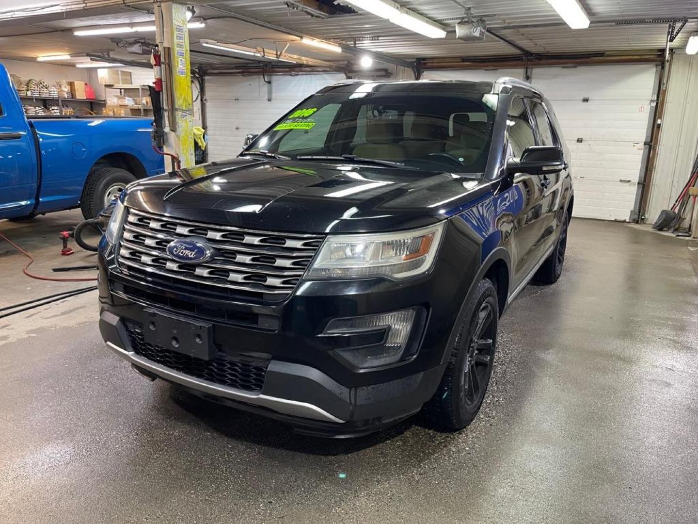 2016 BLACK FORD EXPLORER XLT (1FM5K7DHXGG) with an 2.3L engine, Automatic transmission, located at 2525 S. Cushman, Fairbanks, AK, 99701, (907) 452-5707, 64.824036, -147.712311 - Photo#1