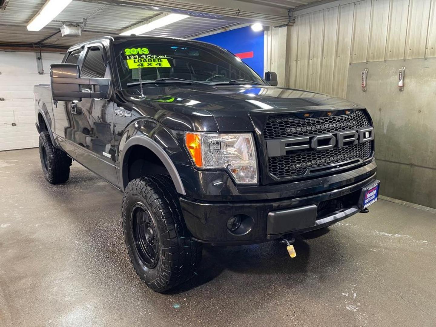 2013 BLACK FORD F150 3.5L FX4 SUPERCREW FX4 (1FTFW1ET6DF) with an 3.5L engine, Automatic transmission, located at 2525 S. Cushman, Fairbanks, AK, 99701, (907) 452-5707, 64.824036, -147.712311 - Photo#0