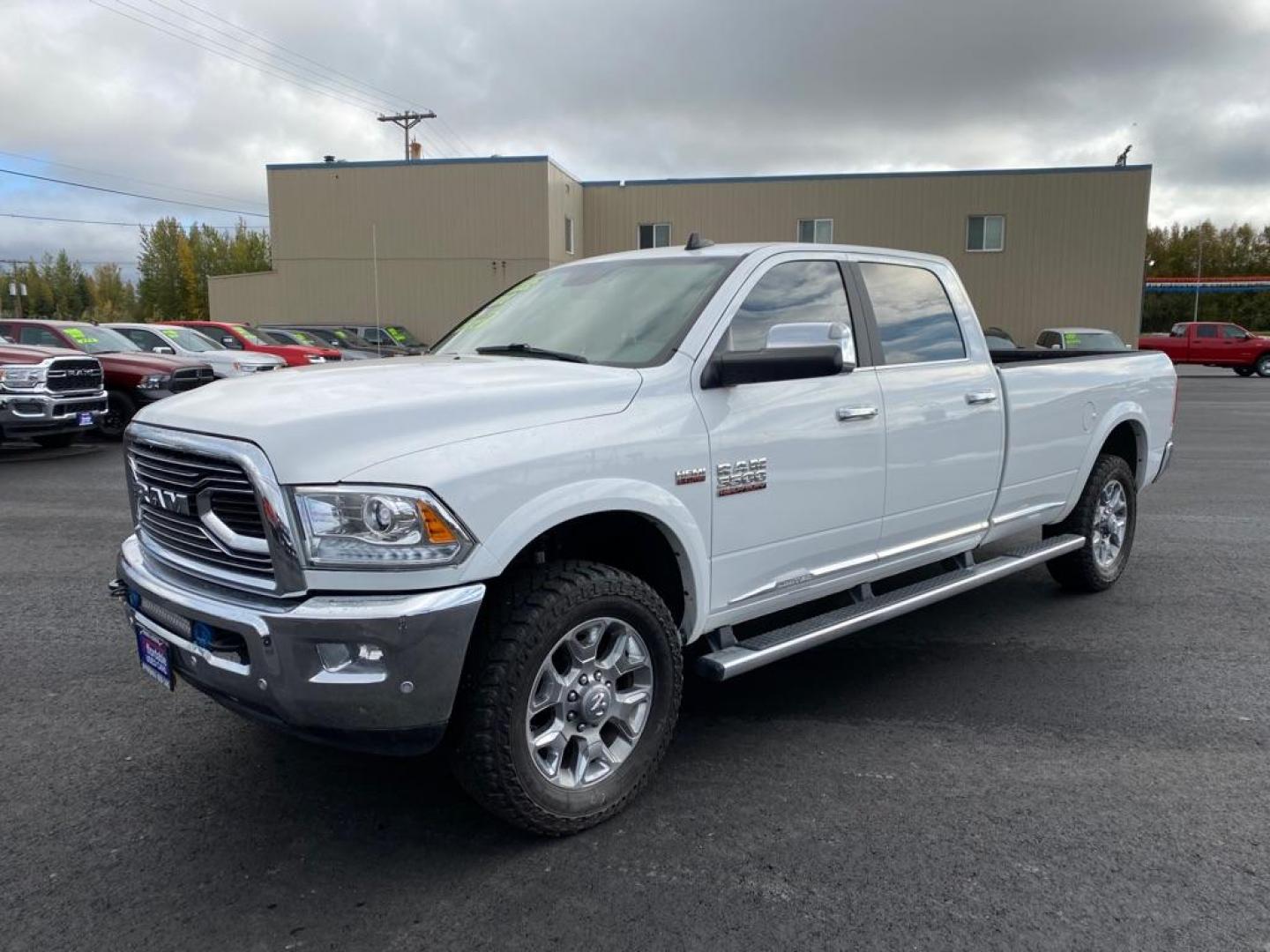 2018 WHITE RAM 3500 C/C LONGBE LIMITED (3C63R3KJ0JG) with an 6.4L engine, Automatic transmission, located at 2525 S. Cushman, Fairbanks, AK, 99701, (907) 452-5707, 64.824036, -147.712311 - Photo#0