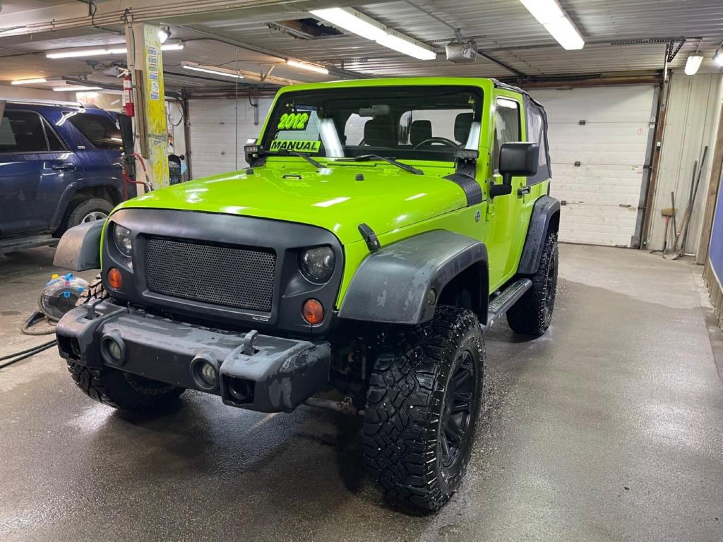 2012 GREEN JEEP WRANGLER SPORT (1C4AJWAG5CL) with an 3.6L engine, 5-Speed Manual transmission, located at 2525 S. Cushman, Fairbanks, AK, 99701, (907) 452-5707, 64.824036, -147.712311 - Photo#1