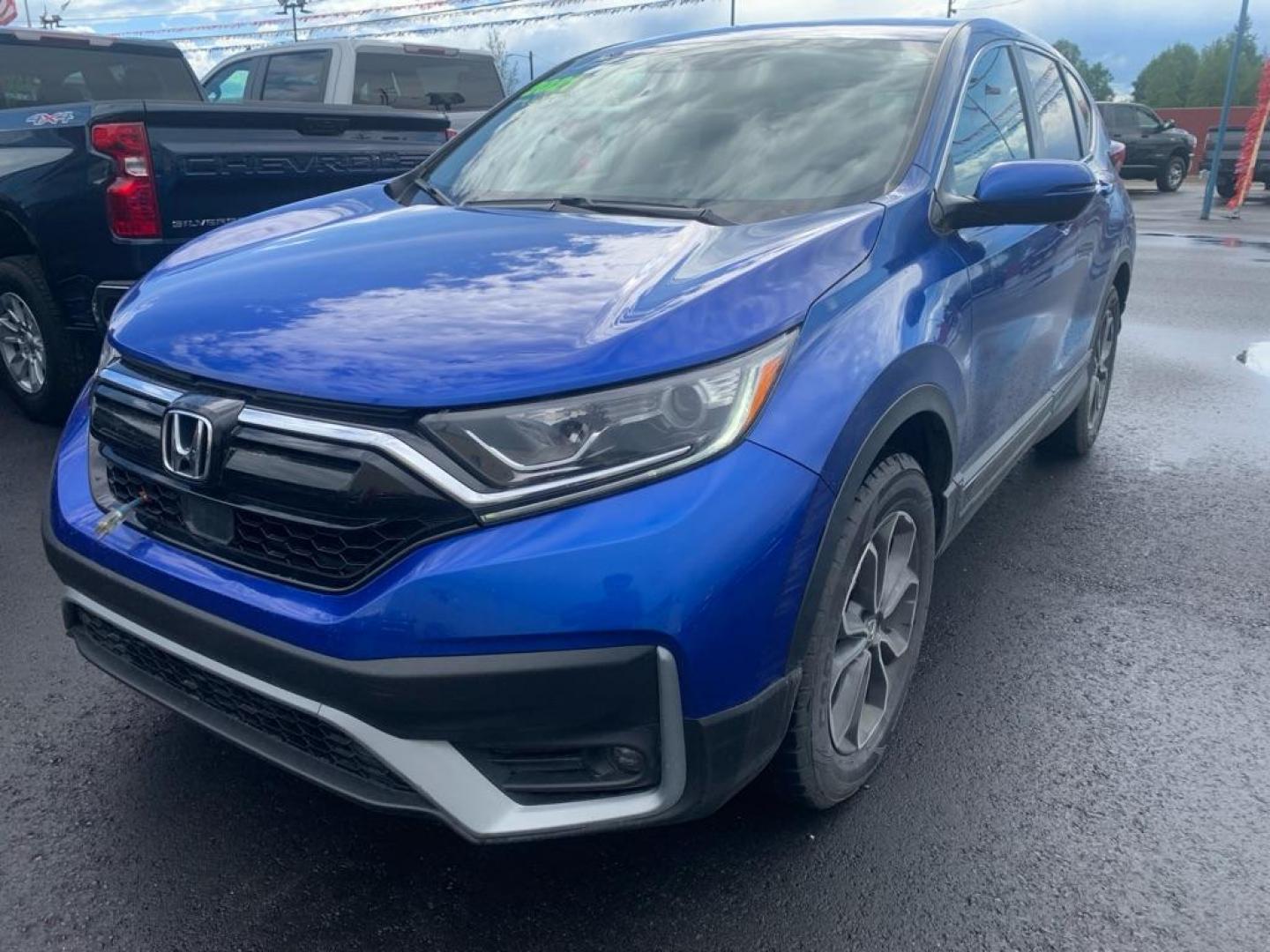 2021 BLUE HONDA CR-V EX (7FARW2H52ME) with an 1.5L engine, Continuously Variable transmission, located at 2525 S. Cushman, Fairbanks, AK, 99701, (907) 452-5707, 64.824036, -147.712311 - Photo#1