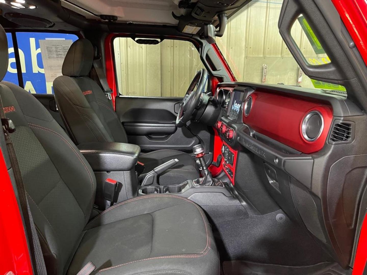 2021 RED JEEP WRANGLER UNLIMI RUBICON (1C4HJXFG5MW) with an 3.6L engine, 8-Speed Manual transmission, located at 2525 S. Cushman, Fairbanks, AK, 99701, (907) 452-5707, 64.824036, -147.712311 - Photo#3