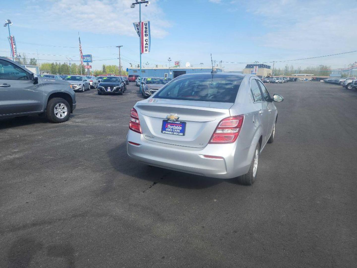 2017 SILVER CHEVROLET SONIC LT (1G1JD5SH0H4) with an 1.8L engine, Automatic transmission, located at 2525 S. Cushman, Fairbanks, AK, 99701, (907) 452-5707, 64.824036, -147.712311 - Photo#2