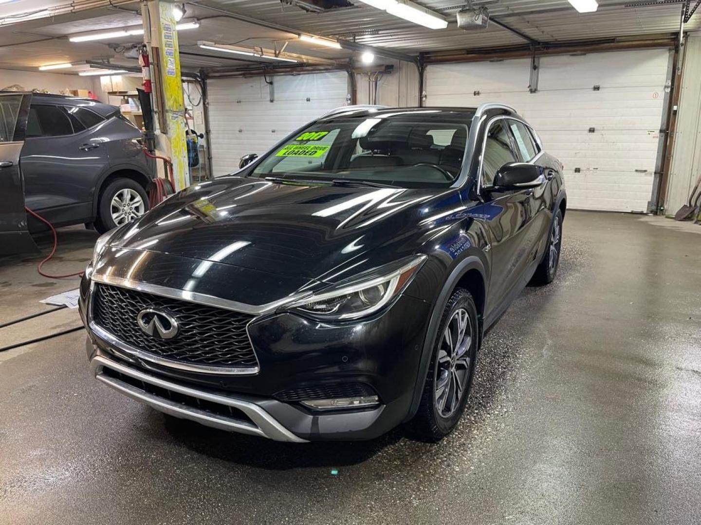 2017 BLACK INFINITI QX30 BASE (SJKCH5CR2HA) with an 2.0L engine, Automatic transmission, located at 2525 S. Cushman, Fairbanks, AK, 99701, (907) 452-5707, 64.824036, -147.712311 - Photo#1