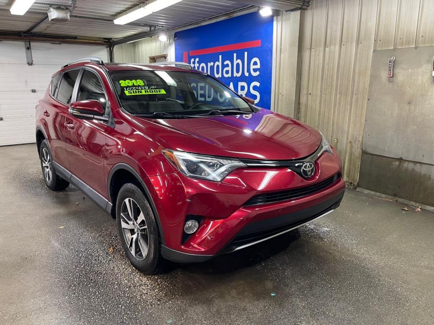 2018 MAROON TOYOTA RAV4 ADVENTURE (2T3WFREVXJW) with an 2.5L engine, Automatic transmission, located at 2525 S. Cushman, Fairbanks, AK, 99701, (907) 452-5707, 64.824036, -147.712311 - Photo#0