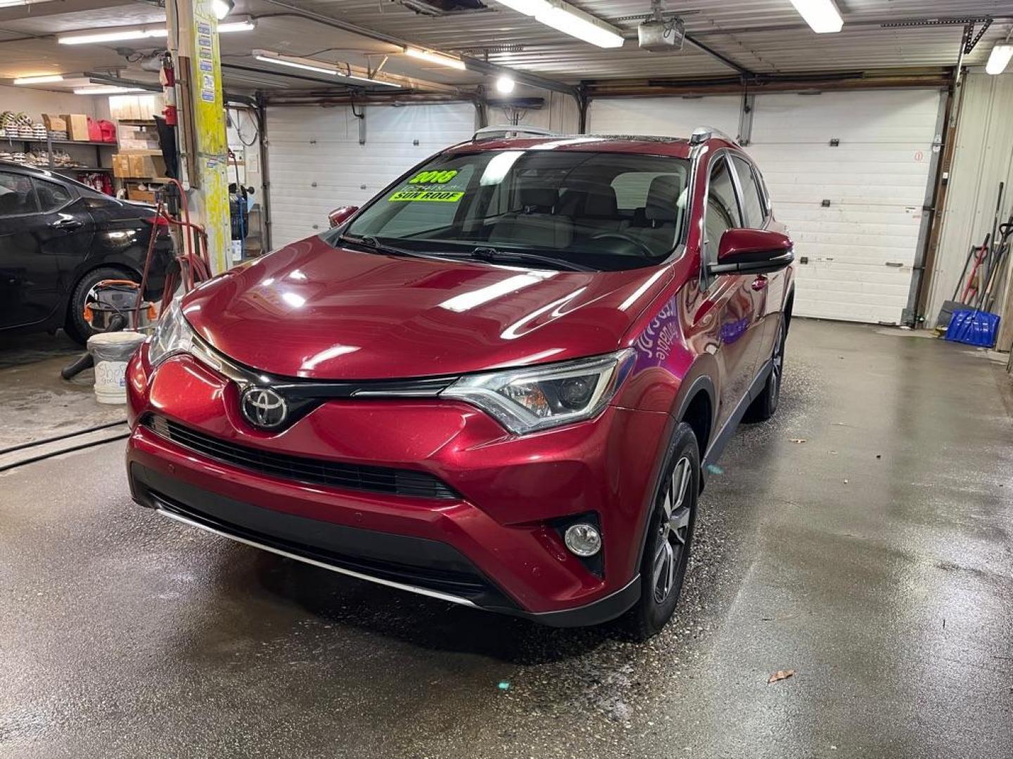 2018 MAROON TOYOTA RAV4 ADVENTURE (2T3WFREVXJW) with an 2.5L engine, Automatic transmission, located at 2525 S. Cushman, Fairbanks, AK, 99701, (907) 452-5707, 64.824036, -147.712311 - Photo#1