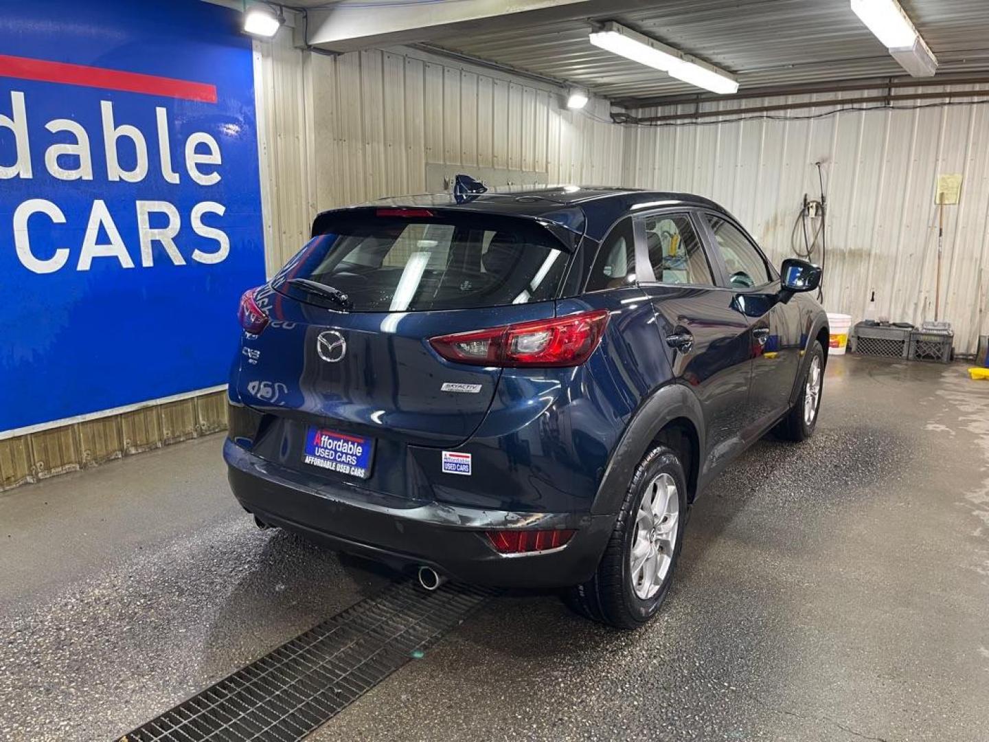 2018 BLUE MAZDA CX-3 SPORT (JM1DKFB74J0) with an 2.0L engine, Automatic transmission, located at 2525 S. Cushman, Fairbanks, AK, 99701, (907) 452-5707, 64.824036, -147.712311 - Photo#2