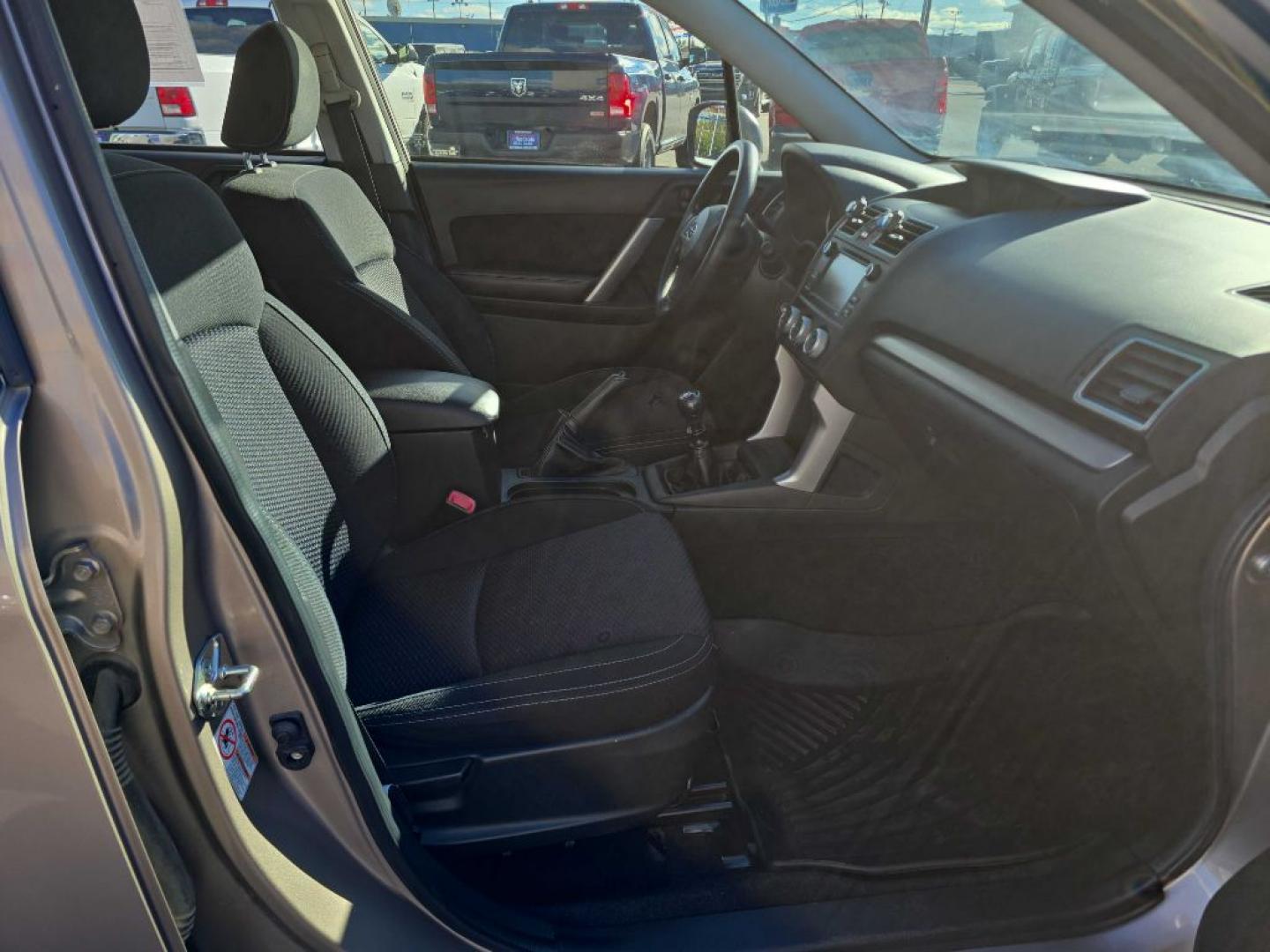 2016 BRONZE SUBARU FORESTER 2.5I (JF2SJAAC8GG) with an 2.5L engine, 6-Speed Manual transmission, located at 2525 S. Cushman, Fairbanks, AK, 99701, (907) 452-5707, 64.824036, -147.712311- Photo#3