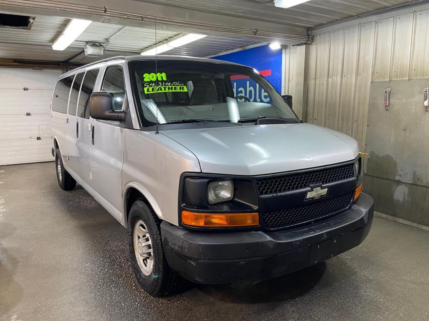 2011 SILVER CHEVROLET EXPRESS G3500 LS (1GAZGZFG3B1) with an 6.0L engine, Automatic transmission, located at 2525 S. Cushman, Fairbanks, AK, 99701, (907) 452-5707, 64.824036, -147.712311 - Photo#0