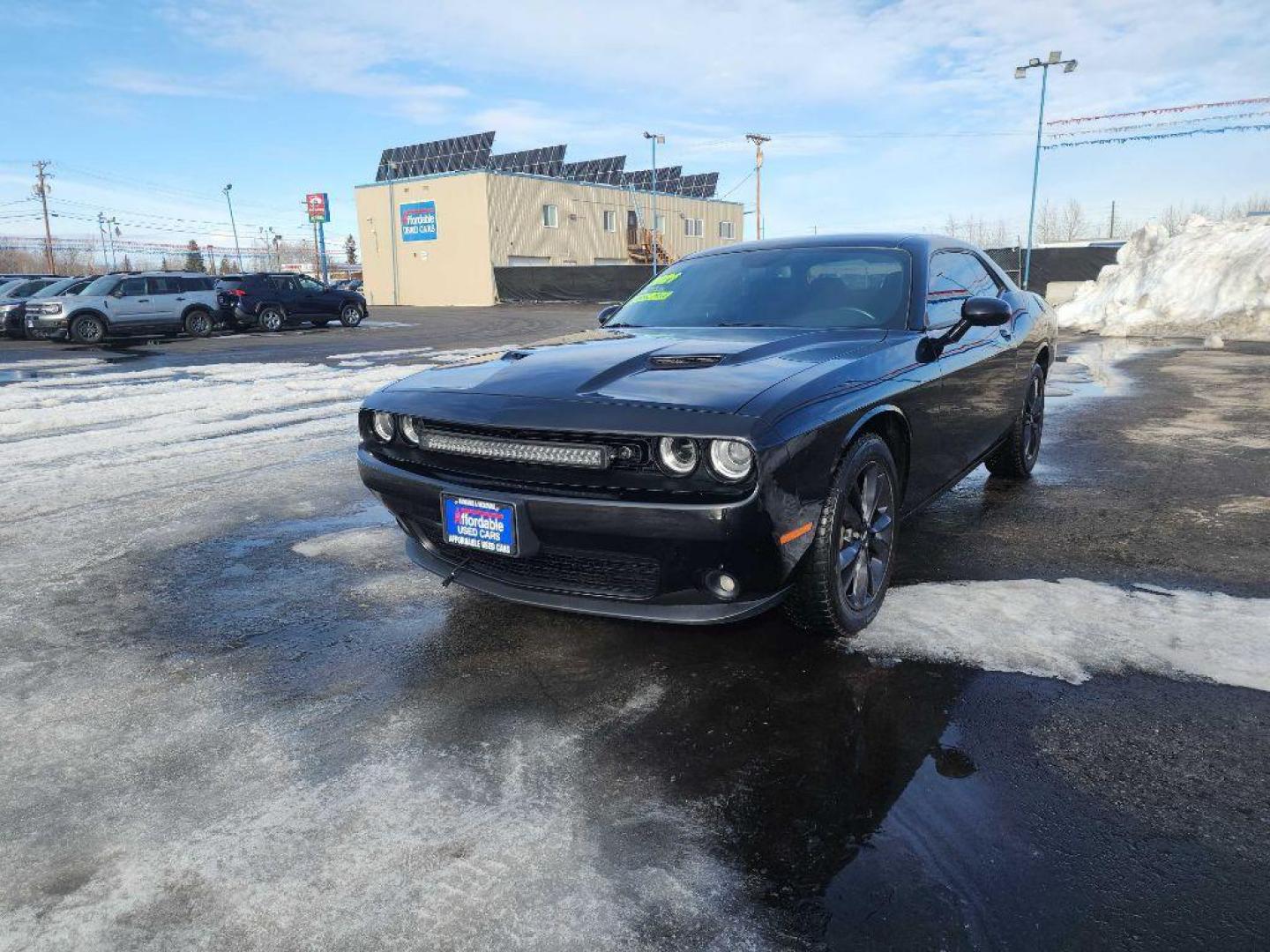 2021 BLACK DODGE CHALLENGER SXT (2C3CDZGG9MH) with an 3.6L engine, Automatic transmission, located at 2525 S. Cushman, Fairbanks, AK, 99701, (907) 452-5707, 64.824036, -147.712311 - Photo#0