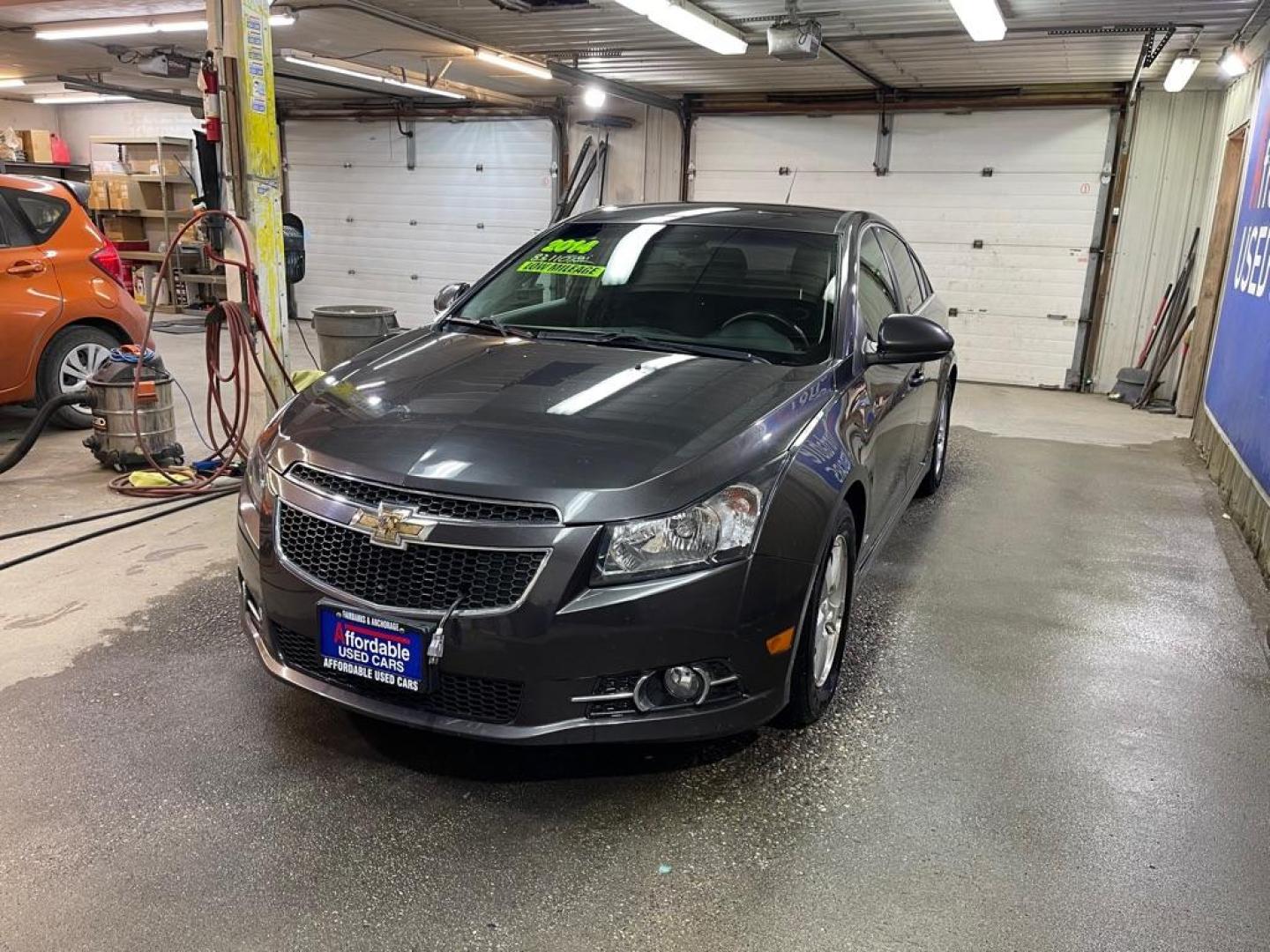 2014 GRAY CHEVROLET CRUZE LT (1G1PC5SB8E7) with an 1.4L engine, Automatic transmission, located at 2525 S. Cushman, Fairbanks, AK, 99701, (907) 452-5707, 64.824036, -147.712311 - Photo#1