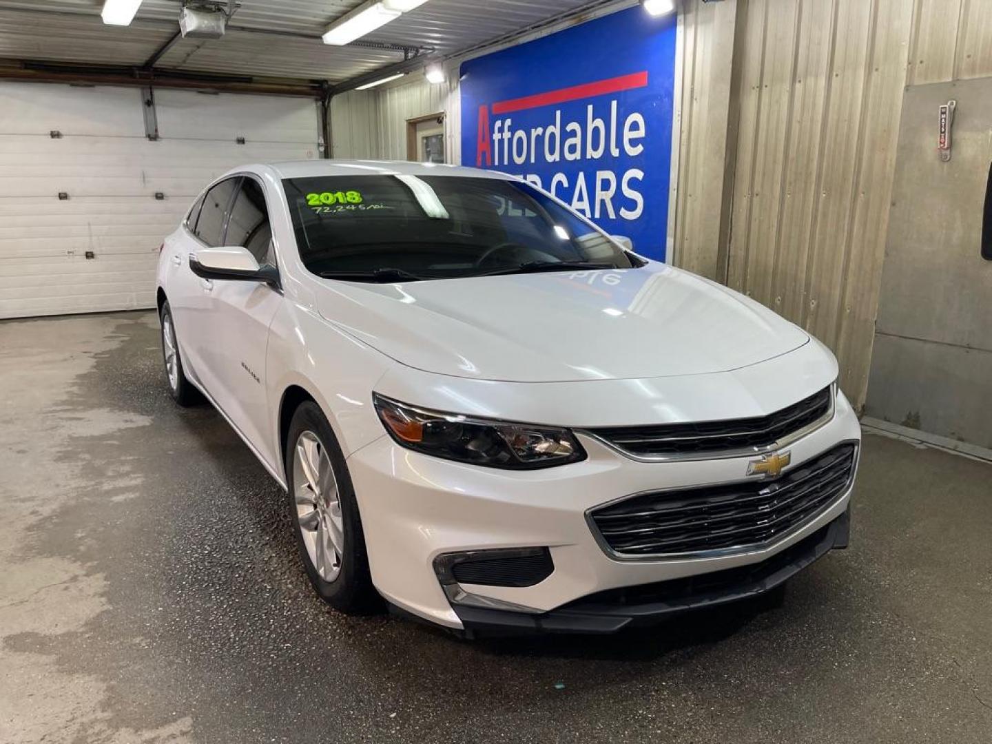 2018 WHITE CHEVROLET MALIBU LT (1G1ZD5ST8JF) with an 1.5L engine, Automatic transmission, located at 2525 S. Cushman, Fairbanks, AK, 99701, (907) 452-5707, 64.824036, -147.712311 - Photo#0