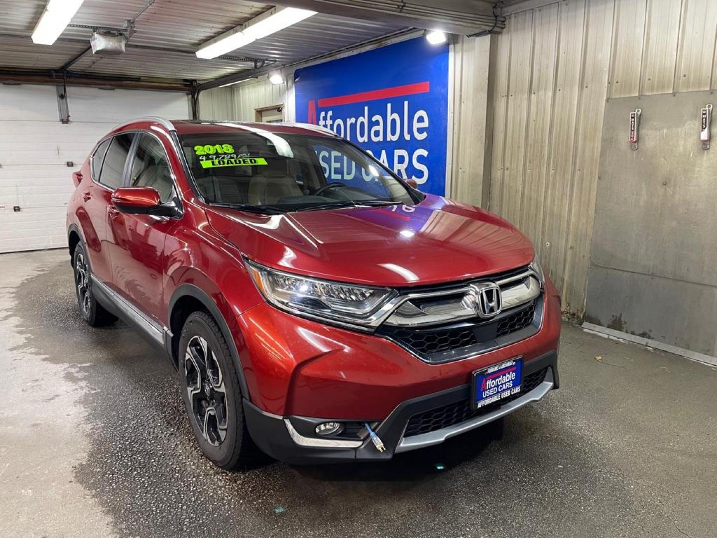 2018 ORANGE HONDA CR-V TOURING (5J6RW1H95JL) with an 1.5L engine, Continuously Variable transmission, located at 2525 S. Cushman, Fairbanks, AK, 99701, (907) 452-5707, 64.824036, -147.712311 - Photo#0