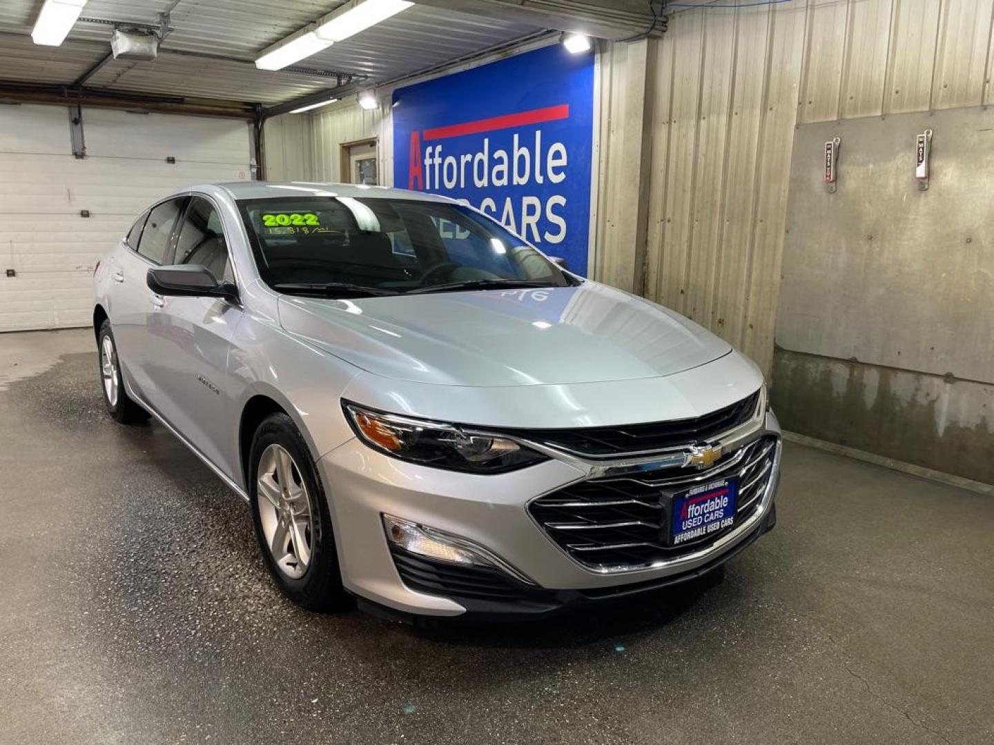 2022 SILVER CHEVROLET MALIBU LS (1G1ZB5ST1NF) with an 1.5L engine, Continuously Variable transmission, located at 2525 S. Cushman, Fairbanks, AK, 99701, (907) 452-5707, 64.824036, -147.712311 - Photo#0