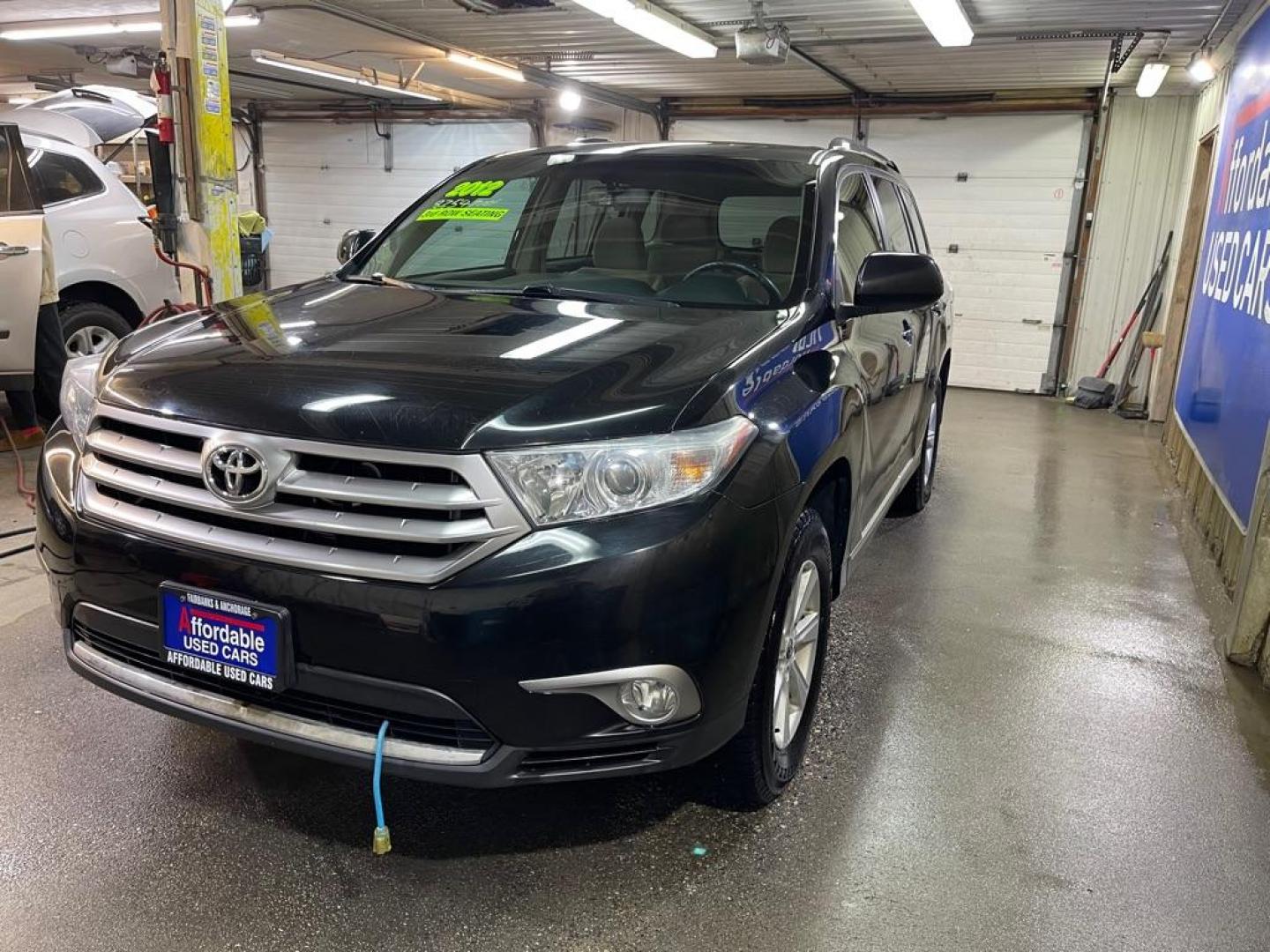 2012 BLACK TOYOTA HIGHLANDER BASE (5TDZK3EH7CS) with an 3.5L engine, Automatic transmission, located at 2525 S. Cushman, Fairbanks, AK, 99701, (907) 452-5707, 64.824036, -147.712311 - Photo#1